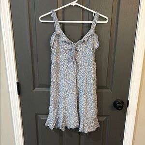 American Eagle Outfitters Blue Floral Mini Dress